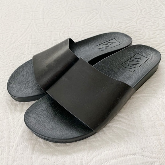 Vans Decon Vans Slides Tan Vans Women's Decon Leather Slide